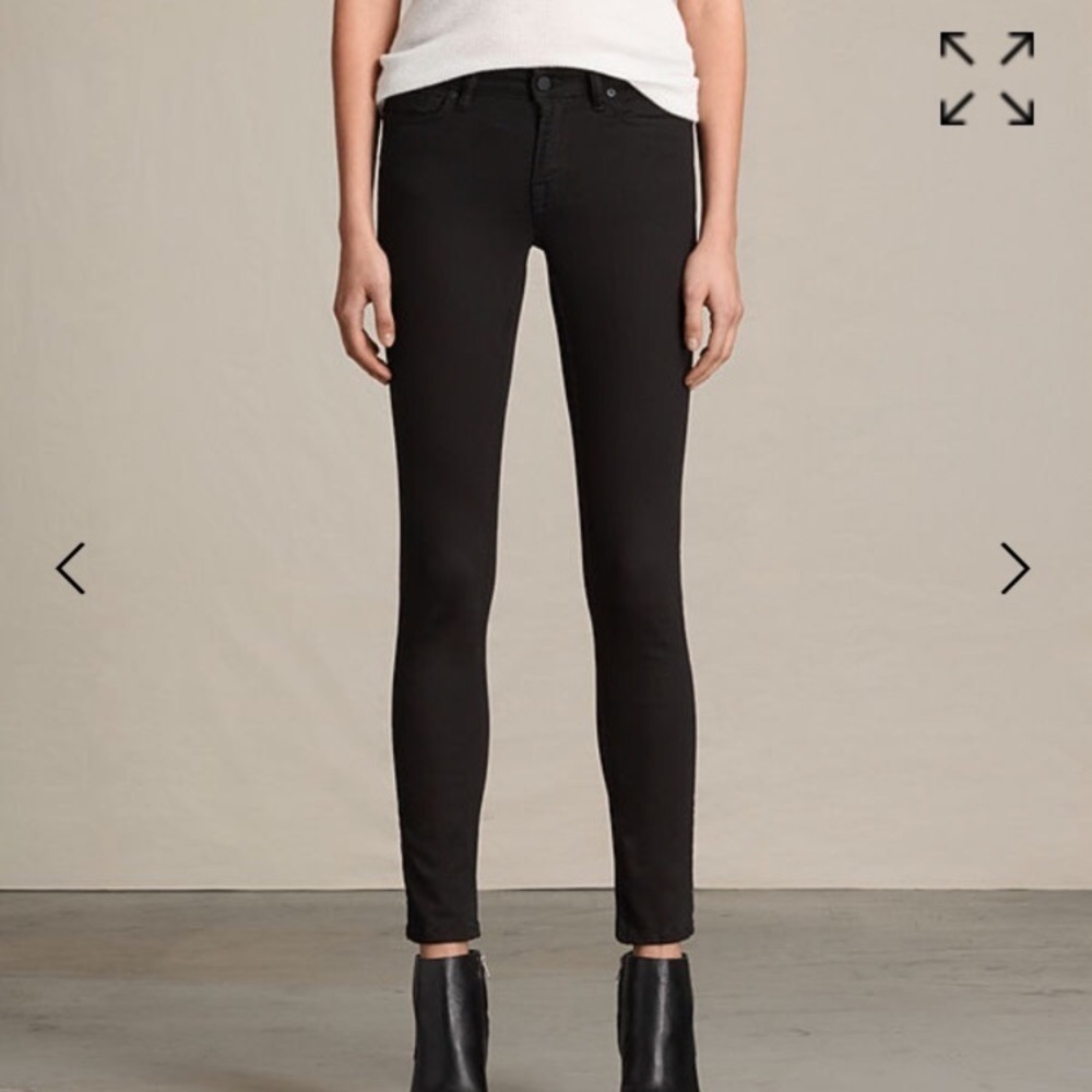 ALL SAINTS “Mast” Skinny Fit Low Rise Super Stretch NWT - Picture 3 of 6